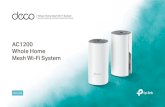 AC1200 Whole Home Mesh Wi-Fi System - TP-Link · TP-Link AC1200 Whole Home Mesh Wi-Fi System Deco E4 Features · Profiles – Create a profile for each family member, and manage them