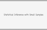 Statistical Inference with Small Samplesketelsen/files/courses/csci3022/slides/lesson19.pdfStatistical inference for population mean when data is normal and n is small and ... The