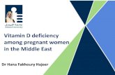 Vitamin D deficiency among pregnant women in the Middle East · vitamin D, the rate of vitamin D deficiency was high in 4-month-old exclusively breastfed infants living in Izmir,