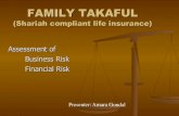 FAMILY TAKAFUL - PACRA€¦ · This presentation covers modifications, to PACRA’s ... (SHF) Return* Capital ... •Structural features of family takaful products may have some distinctive