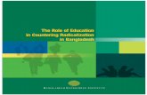 The Role of Education in Countering Radicalization in ... · analyze the trends, incidents, prospects and challenges of the role of education in countering radicalization in Bangladesh.