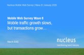 Mobile Web Survey Wave 8 Mobile traffic growth slows, but ...€¦ · 2 Nucleus Mobile Web Survey –Wave 8, January 2015 survey summary; overview Mobile growth slows but its rise