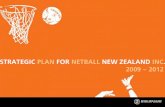 Strategic Plan for netball new Zealand inc. 2009 – 2012 · Netball New Zealand is delivering on the plan that has been agreed. > The structure of The Game, The People and The Business