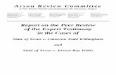 A Peer Review Panel Commissioned by the Innocence Project · 2020-02-11 · Arson Review Committee A Peer Review Panel Commissioned by the Innocence Project Douglas J. Carpenter,