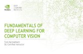 COMPUTER VISION DEEP LEARNING FOR · DEEP LEARNING FOR COMPUTER VISION Project work and consultancy Deep Learning, HPC, GPU Accelerating your research software Increasing research