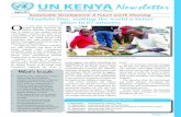UN KENYA Newsletter · 2016-07-25 · UN Newsletter Kenya 2 Victims of post-election violence feeding their host community T he post-election violence that rocked Kenya in 2007/2008