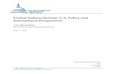 United Nations Reform: U.S. Policy and International ... · United Nations Reform: U.S. Policy and International Perspectives Congressional Research Service 1 Introduction United