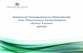 National Competency Standards For Pharmacy Technicians ... · The pharmacist manages the overall pharmacy environment and as a drug ... pharmacists are responsible and accountable