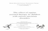 The effect of equine assisted therapy in children with autism … · 2017-11-03 · Abstract Objective: To evaluate the effect of equine assisted therapy (EAT) in children with autism