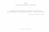 NATIONAL BANK OF SERBIA Introductory Address by the ... · Welcome to the presentation of the February Inflation Report, ... recent macroeconomic trends, set out our new inflation