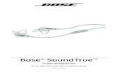 Bose SoundTrue · Connecting to your iPod, iPad, or iPhone Connect the headphones to the standard 3.5 mm headphone connector on your device. Using the headphones with your iPod, iPad,