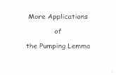 More Applications of the Pumping Lemmaryan/cse4083/busch/class07.pdf5 L {ww R: w 6 *} Assume for contradiction that is a regular language L Since is infinite we can apply the Pumping