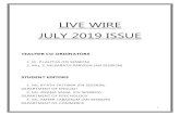 LIVE WIRE JULY 2019 ISSUE - J.B.A.S. College€¦ · live wire july 2019 issue teacher co-ordinators 1. dr. p.lalitha (fn session) 2. mrs. s. musarath parveen (an session) student