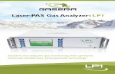 Laser-PAS Gas Analyzer: LP1 - Gasera Ltd€¦ · General Dimensions: 48,4 cm W x 13,9 cm H x 44 cm D (19,1 in W x 5,5 in H x 17,3 in D) Weight: Approx. 13 kg Total internal gas volume: