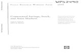 Contractual Savings, Stock, and Asset Markets · Contractual Savings, Stock and Asset Markets Gregorio Impavido and Alberto R. Musalemt The World Bank Financial Sector Development