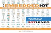EMBEDDED TECHNOLOGIES FOR THINGS...EMBEDDED TECHNOLOGIES FOR THINGS Brought to you by MILAN 2018 11-12 APRIL. FACTS & FIGURES SINCE 2002 WE HAVE BEEN LEADER IN IOT... THE FIRST & LEADING