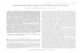 IEEE ON VOL. NO. Synchronizing Large VLSI Processor Arrayshtk/publication/1985-ton-fisher-kung.pdf · FISHER AND KUNG: SYNCHRONIZING LARGE VLSI PROCESSOR ARRYYS sign methodology,
