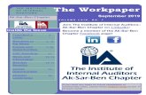THE INSTITUTE OF INTERNAL The Workpaper AUDITORS … · The Workpaper September 2019 PAGE 3 Members In the News Michelle Ambridge -Kiewit Corporation Gloria Mendez -Iddings-Mutual