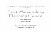 Senior Planning Guide - Wag & Pawsafhsstudentservices.weebly.com/uploads/2/7/0/3/...planning_guide_-… · Planning Guide For Seniors 2017-2018 Apex Friendship High School . 2 2017-2018