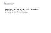 DFID Bangladesh Operational Plan 2011-2016 · Operational Plan 2011-2016 DFID Bangladesh Updated December 2014 . 1 1. Operational Plan 2011-2015 2 Contents Introduction 3 ... Improving