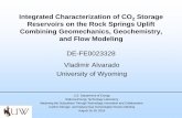 Integrated Characterization of CO2 Storage Reservoirs on ...€¦ · Integrated Characterization of CO 2 Storage Reservoirs on the Rock Springs Uplift ... and other reservoir properties.