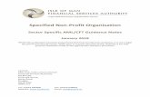 Specified Non-Profit Organisation - IOMFSA · 2018-01-04 · Specified Non-Profit Organisation Sector Specific AML/CFT Guidance Notes January 2018 Whilst this publication has been