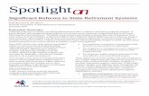Significant Reforms to State Retirement Systems Reforms...Spotlight on Significant Reforms to State Retirement Systems Keith Brainard & Alex Brown National Association of State Retirement