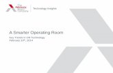 A Smarter Operating Room - Advisory€¦ · Real-Time Alerts on Patient Status Lower Anxiety 26 Nurses and Families Appreciate Up-to-Date Knowledge Smart ORs Source: Technology Insights