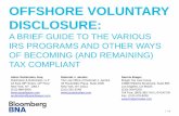OFFSHORE VOLUNTARY DISCLOSURE - Los Angeles Tax Lawyer.../ / 3 2014 ovdp procedure: the “three doors” door #2: criminal investigations (ci) voluntary disclosure letter and attachment(s)