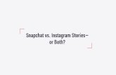 Snapchat vs. Instagram Storiesâ€” or Both? - PR News 2020-01-01آ  Snapchat vs. Instagram Stories ...