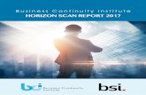 Business Continuity Institute HORIZON SCAN … Horizon...Foreword Business Continuity Institute (BCI) I’m delighted to introduce the Business Continuity Institute Horizon Scan Survey