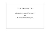 GATE-2014 Question Paper Answer Keysthegateacademy.com/files/wppdf/GATE-2014-–-Electrical-Engineerin… · ANALYSIS OF GATE 2014 Electrical Engineering Engineering Mathematics 11%