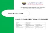 LA DSI-APD-001 LABORATORY HANDBOOK · 2018-02-27 · DIVISION OF ANATOMICAL PATHOLOGY DEPARTMENT OF PATHOLOGY DOCUMENT NAME: LABORATORY HANDBOOK DOCUMENT NO: DSI-APD-001 PAGE 5/28
