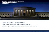 Structural Reforms to the Federal Judiciary...25 Expanding judicial ethics requirements and extend them to Supreme Court justices ... Structural Reforms to the Federal Judiciary triples