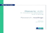 Generic skills in VET: Research readings · 6Generic skills: Research readings Tess Julianis director of Ratio, a company she started in 1991, involved in the research and development