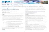 AIEC 2015 ABSTRACTS · AIEC 2015 Abstracts Printed 24 September 2015 3 international marketing and recruitment international admissions Code reviewmarketing and communications web