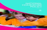 NATIONAL HOMEWORK POLICY 2018 NATIONAL HOMEWORK POLICY Policy.pdf · 2018-03-25 · NATIONAL HOMEWORK POLICY 2018 MINISTRY FOR EDUCATION AND EMPLOYMENT 3 Definitions Homework: Teacher-assigned