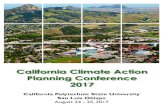 California Polytechnic State University San Luis Obispo ......California Climate Action Planning Conference. 2017. California Polytechnic State University. San Luis Obispo. August
