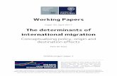 The determinants of international migration · The determinants of international migration Conceptualising policy, origin and destination effects Hein de Haas DEMIG project paper
