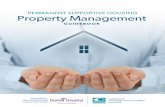 PERMANENT SUPPORTIVE HOUSING Property Management · The Property Management Plan Staff Organization Organization Chart Property Management Policies Leasing Policies Maintenance and