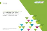 CCEA GCE Specification in Nutrition and Food Science...CCEA GCE Specification in Nutrition and Food Science Version 2: 17 September 2018 Version 2: 17 September 2018 Contents 1 Introduction