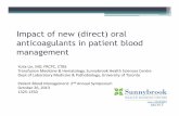 Impact of new (direct) oral anticoagulants in patient ...stmichaelshospital.com/pdf/programs/pbm/pbm-lin.pdf · Impact of new (direct) oral anticoagulants in patient blood management