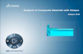 Analysis of Composite Materials with Abaqus · Lecture 1 Introduction Lecture 2 Macroscopic Modeling Lecture 3 Laminate Modeling Workshop 1 The Pagano Plate Problem Lecture 4 Composite