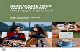 ZERO WASTE FOOD WARE STRATEGY - UBC Campus & … Zero Waste F… · The Zero Waste Food Ware Strategy is an addendum to the UBC Zero Waste Action Plan, directly addressing targets