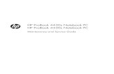 Maintenance and Service Guidecontent.etilize.com/User-Manual/1020136867.pdf · 4330s (UMA) Product Name HP ProBook 4430s Notebook PC √ HP ProBook 4330s Notebook PC √ Processors