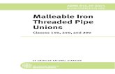 Malleable Iron Threaded Pipe Unions - 88727569 …fouladonline.ir/wp-content/uploads/2019/08/ASME-B16.39...AN AMERICAN NATIONAL STANDARD ASME B16.39-2014 (Revision of ASME B16.39-2009)