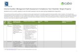 Internal Auditor/ Management Self-Assessment Compliance ... · Internal Auditor/ Management Self-Assessment Compliance Test Checklist: Single Property 3 Health and safety standards