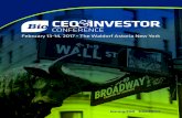CEO INVESTOR - BIO CEO INVESTOR CONFERENCE Fireside Chats feature candid discussions between biopharma