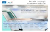 PCAP Displays - futureelectronics.com · interface, multi-touch functionality and clear image quality required for use in touch-panel displays designed for industrial applications,