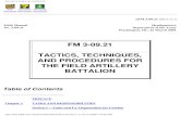 Tactics, Techniques, and Procedures for the Field ...ugcsurvival.com/FieldManuals/FM 3-09.21 20010322-Tactics, Techni… · This field manual (FM) provides tactics, techniques, and